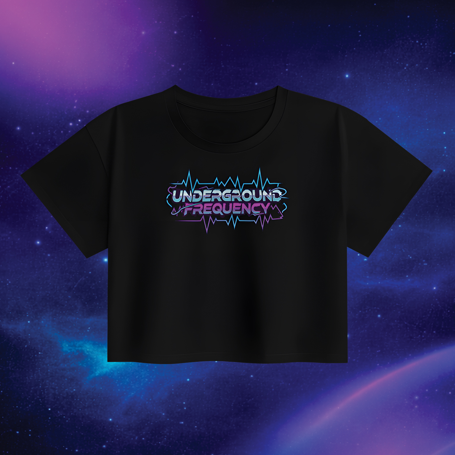 Underground Frequency crop tee
